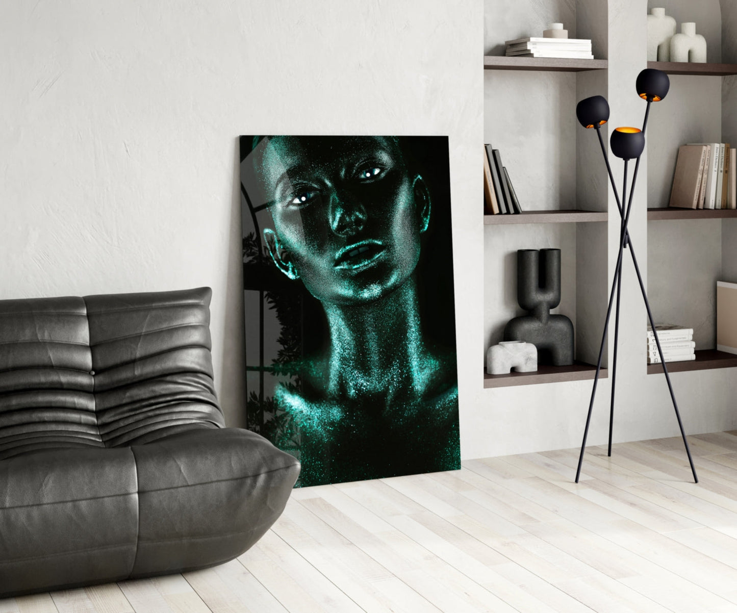 Woman Glass Wall Art