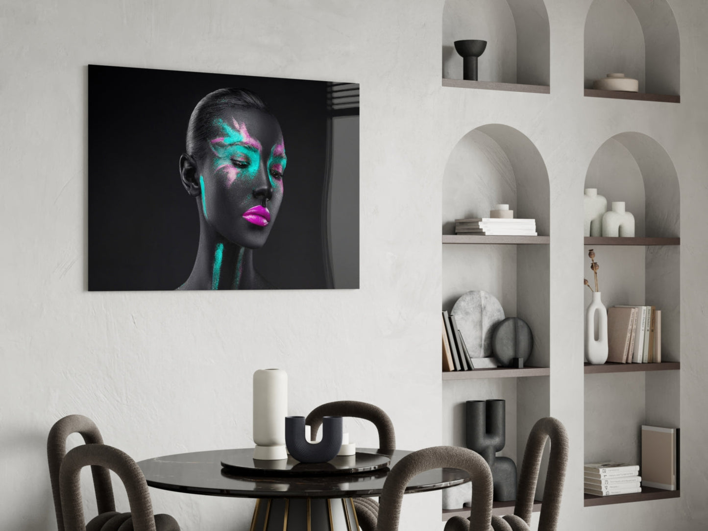 Woman Glass Wall Art