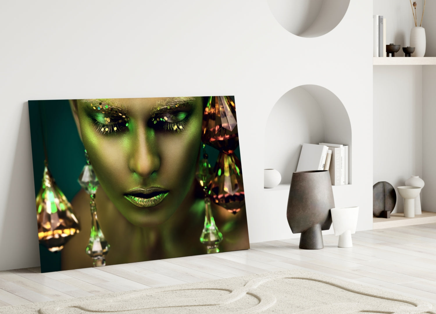 Woman Glass Wall Art