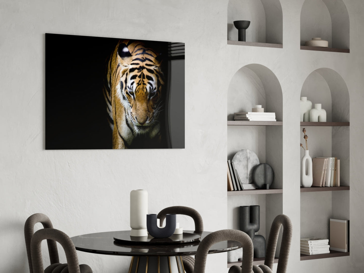 Tiger Glass Wall Art