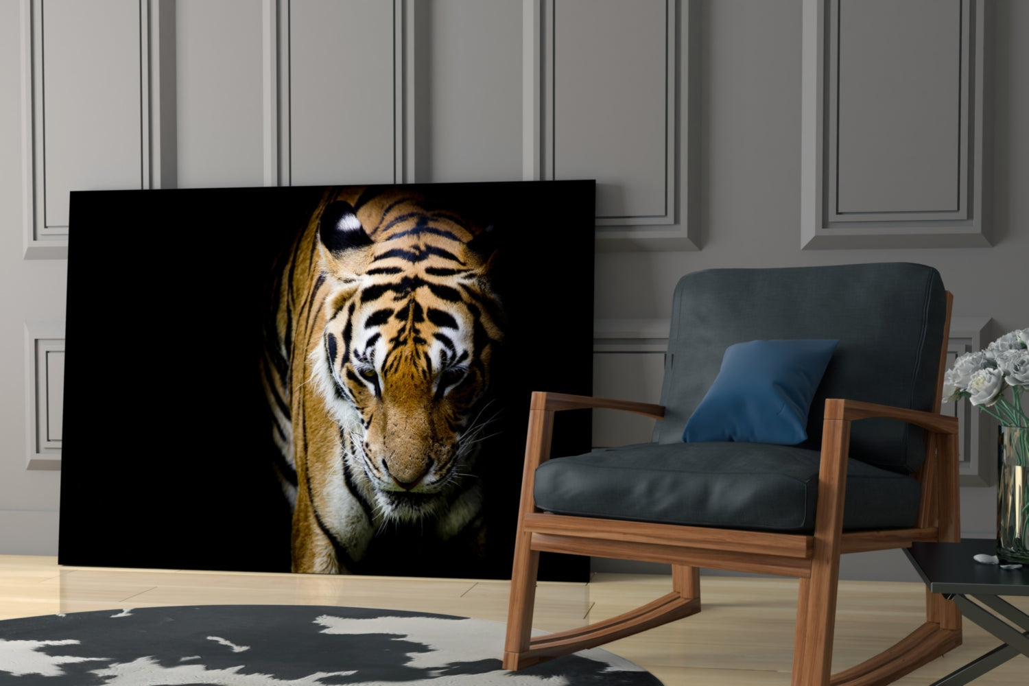 Tiger Glass Wall Art