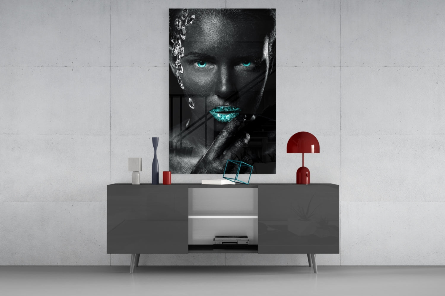 Woman Glass Wall Art