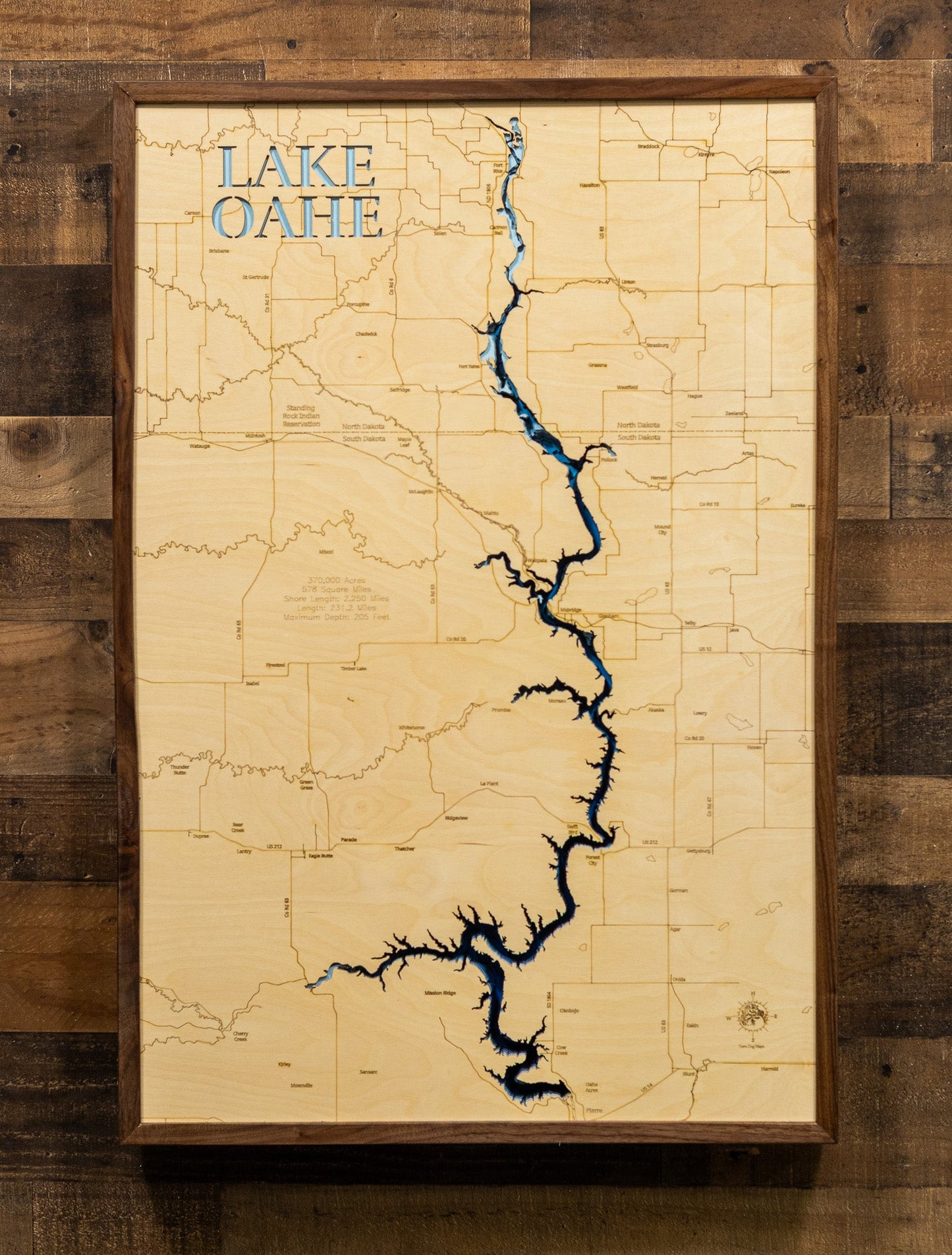 Lake Oahe in North and South Dakota