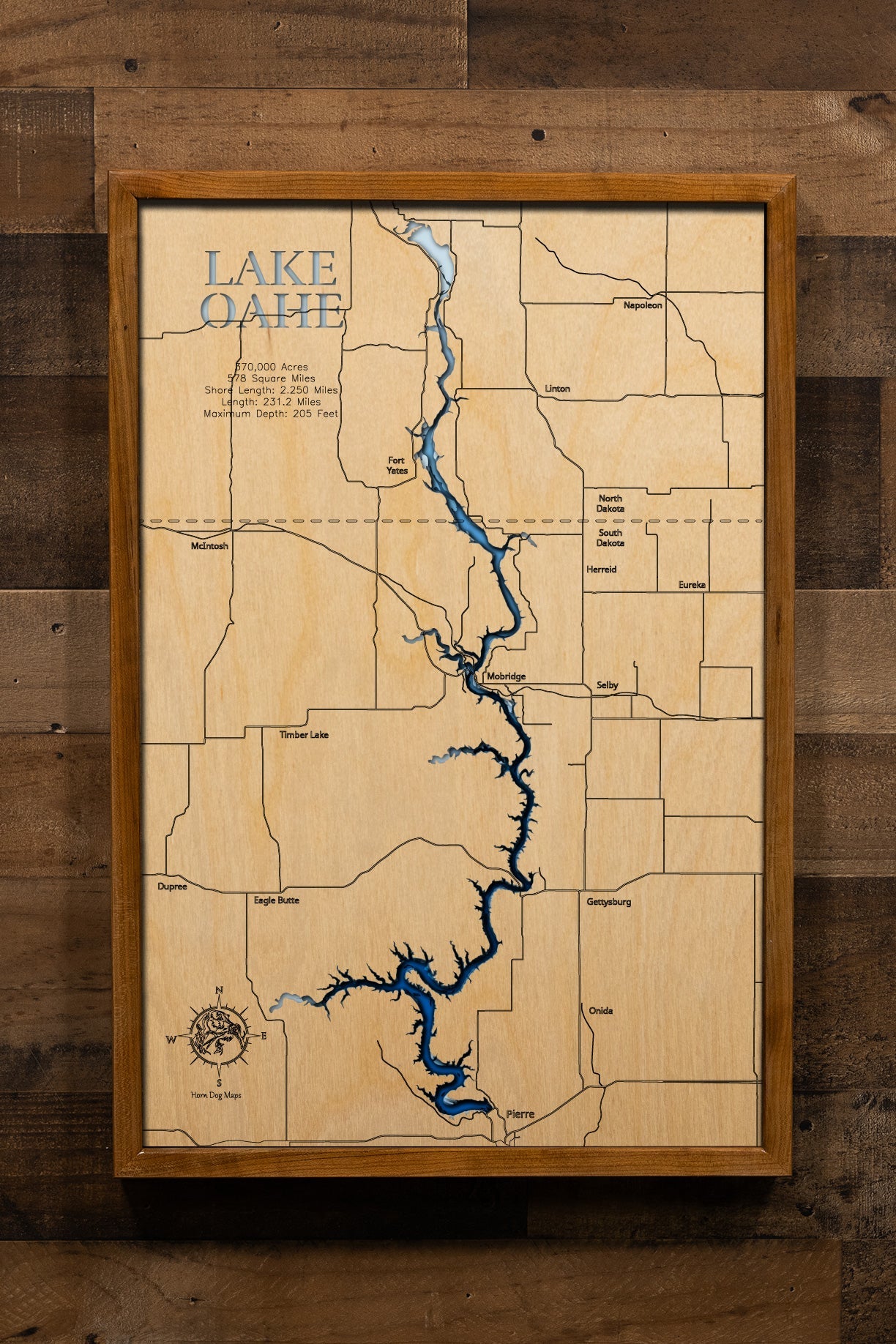 Lake Oahe in North and South Dakota