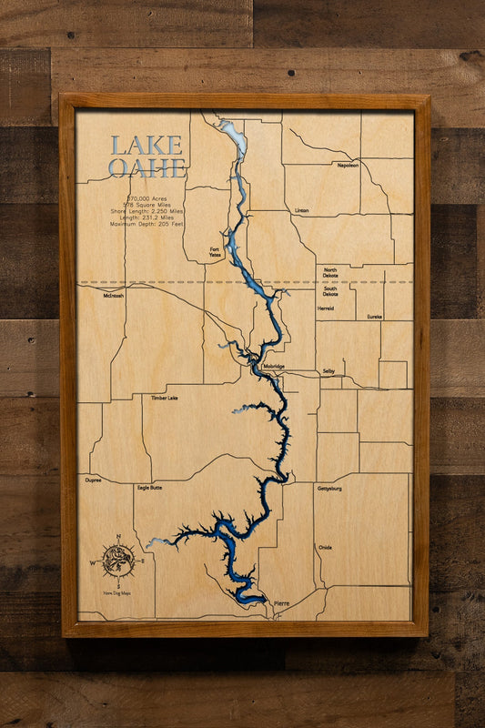 Lake Oahe in North and South Dakota