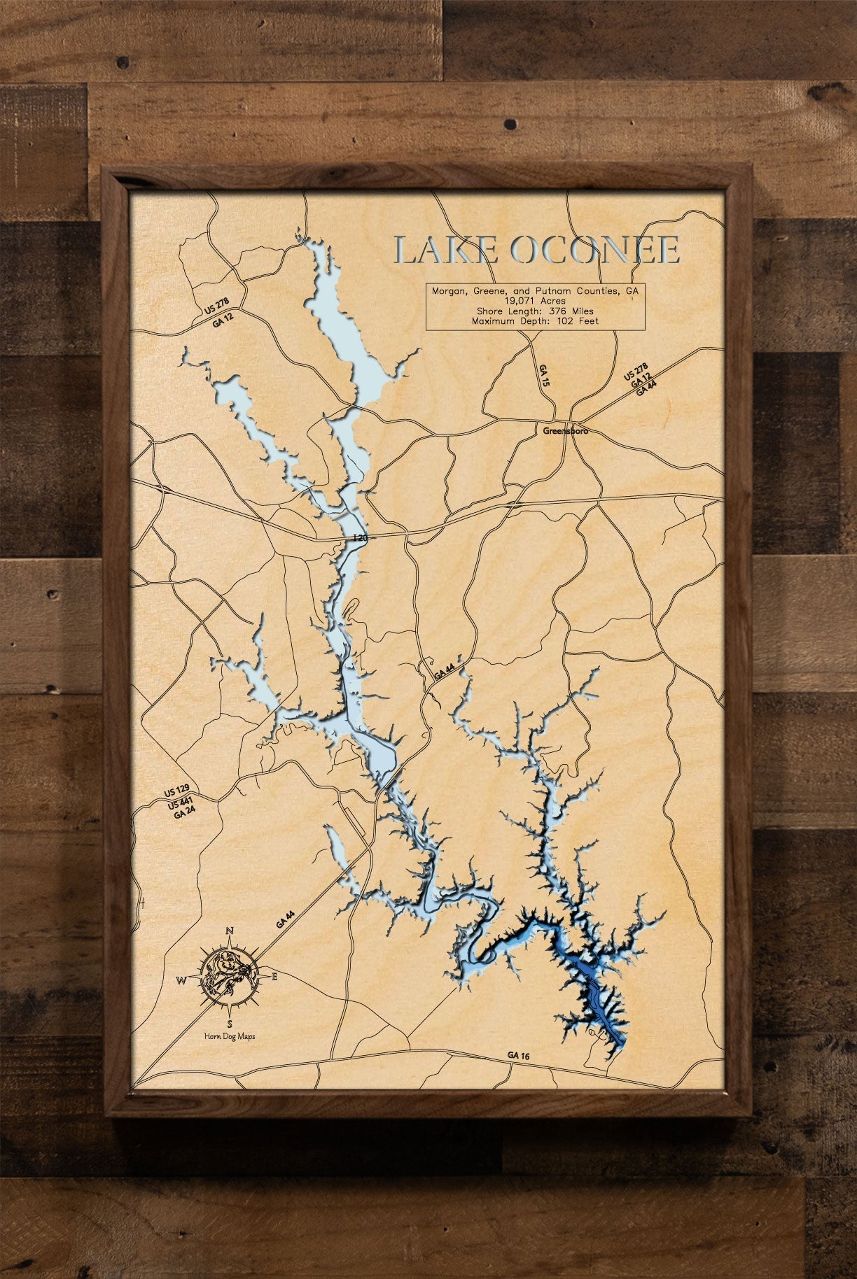Lake Oconee in Morgan, Greene, Putnam Counties, Georgia