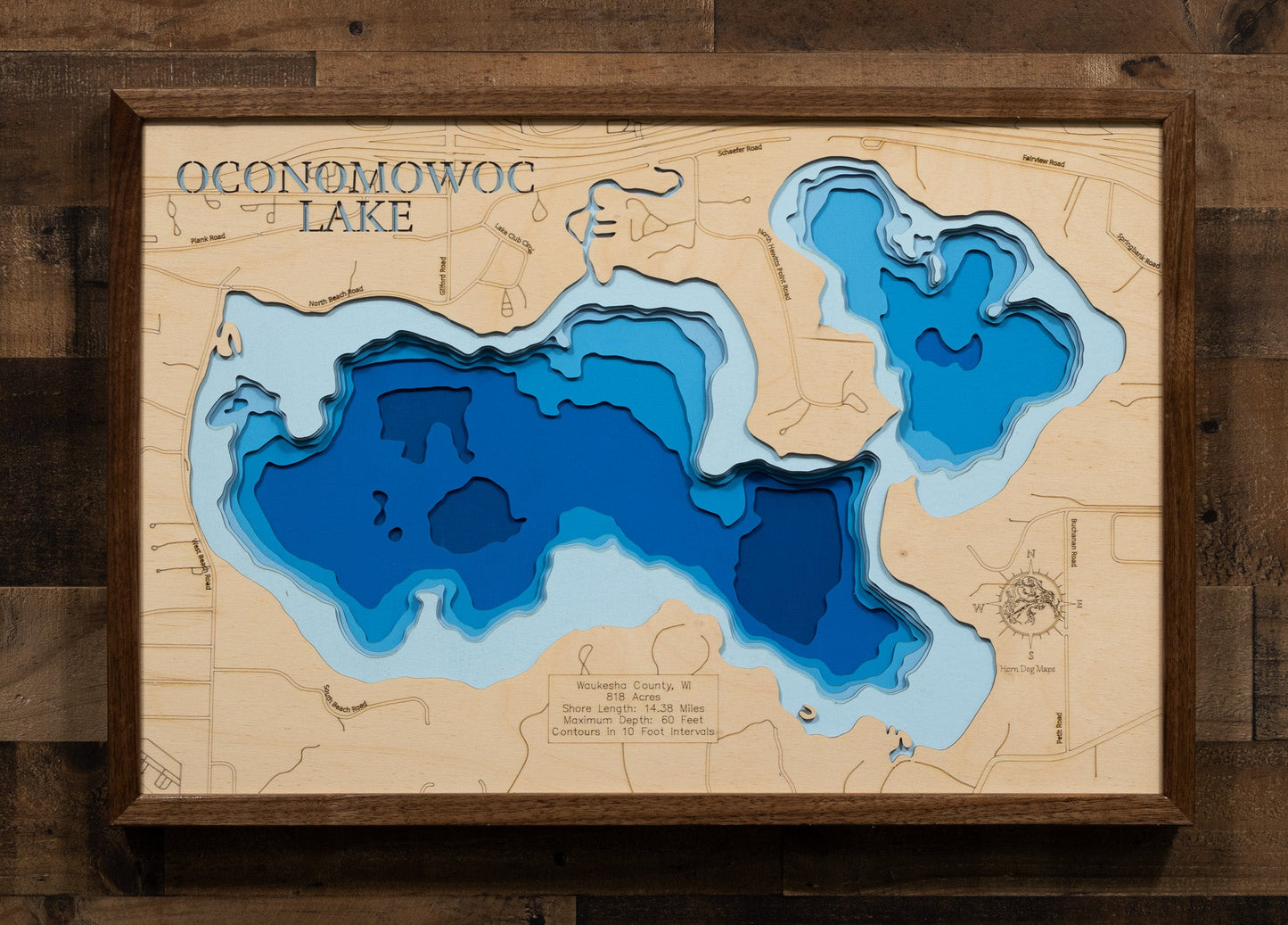 Oconomowoc Lake in Waukesha County, Wisconsin