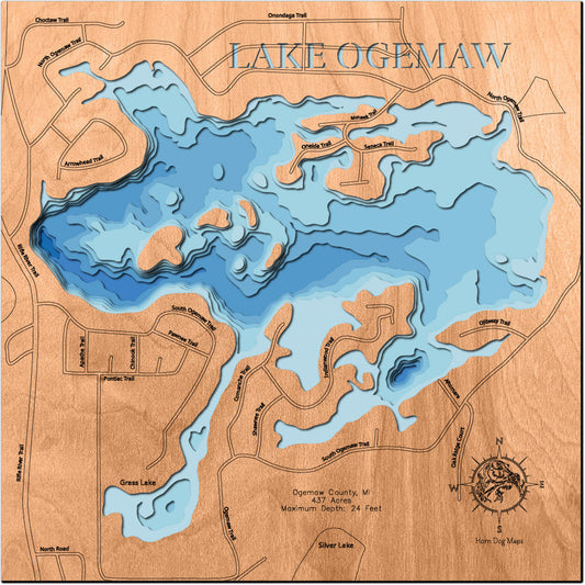 Lake Ogemaw in Ogemaw County, Michigan