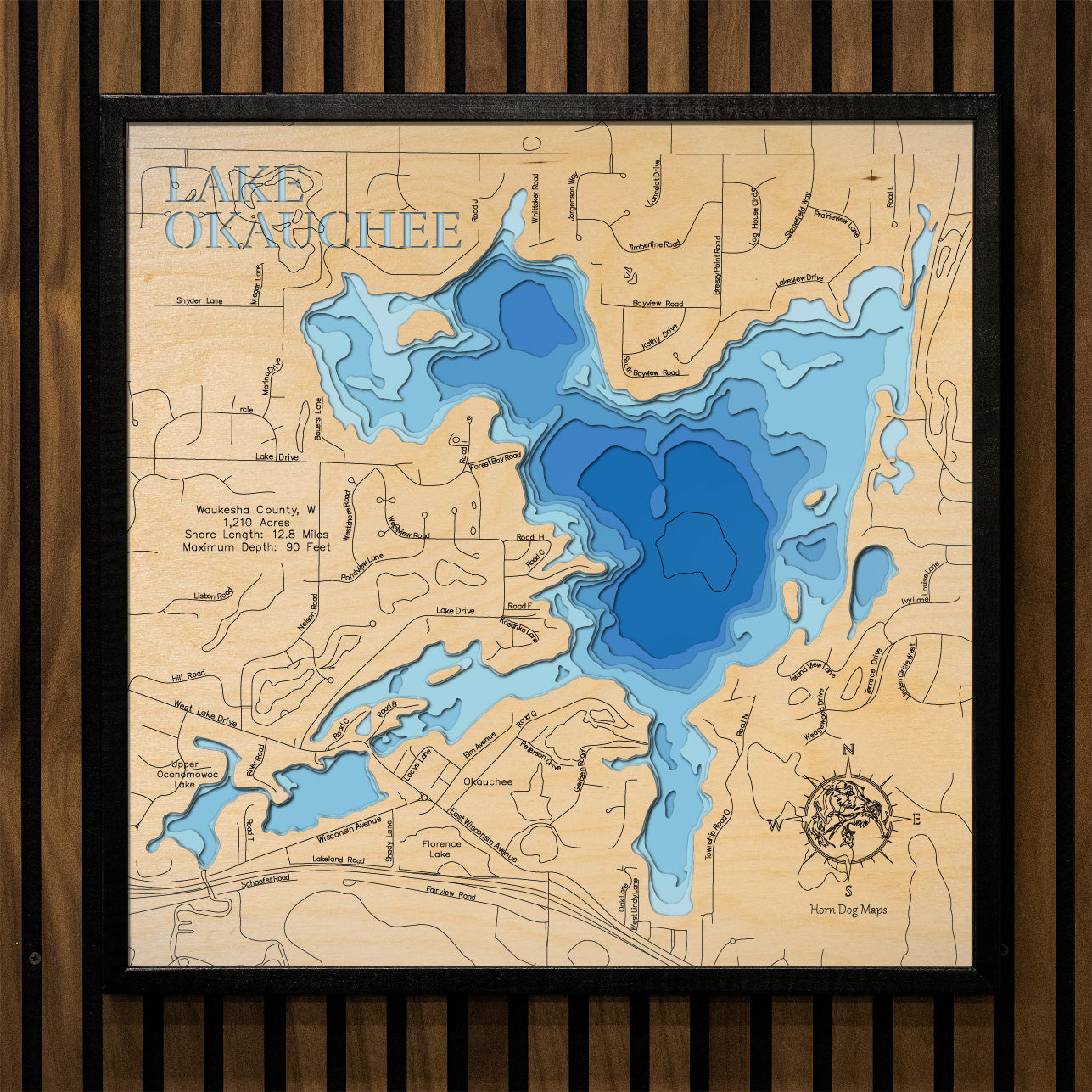 Okauchee Lake in Waukesha County, Wisconsin