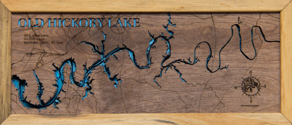Old Hickory Lake in Davidson, Sumner, Wilson, Trousdale, and Smith Counties, Tennessee