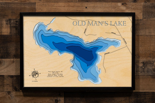 Old Man's Lake in Parry Sound District, Ontario Canada