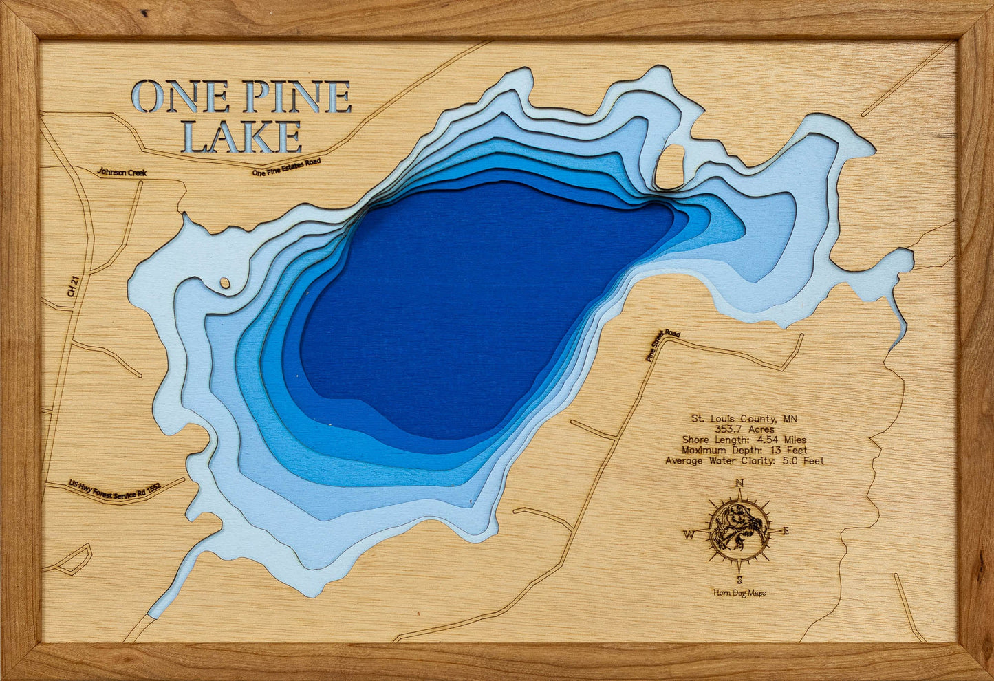 One Pine Lake in St. Louis County, Minnesota