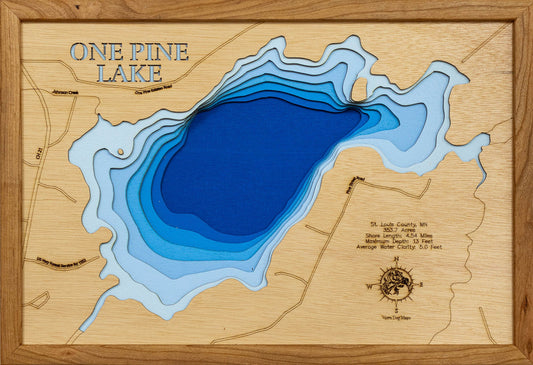 One Pine Lake in St. Louis County, Minnesota