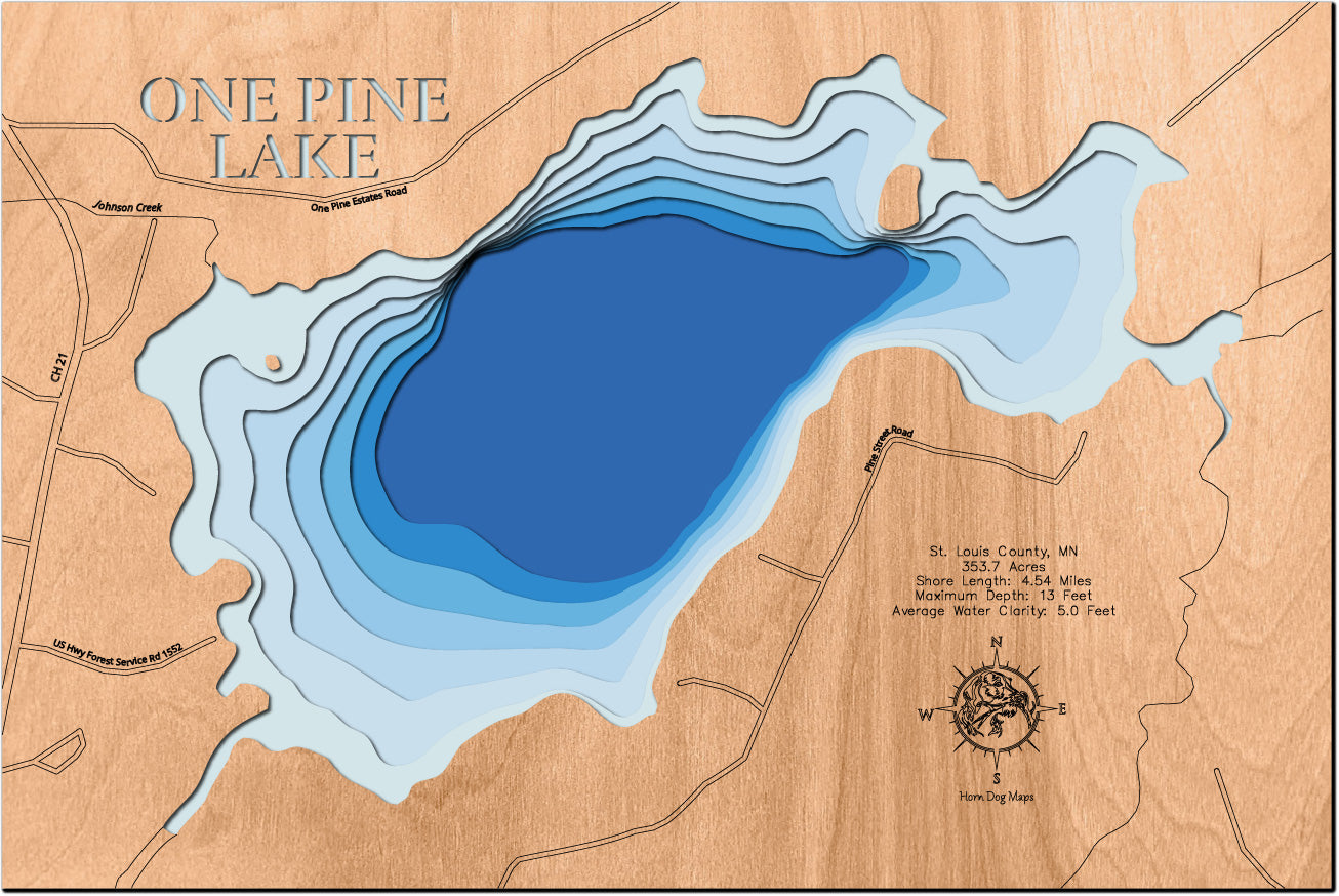One Pine Lake in St. Louis County, Minnesota