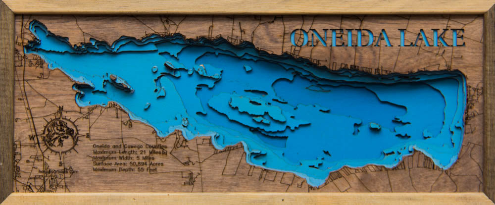 Oneida Lake in Oneida and Oswego Counties, New York