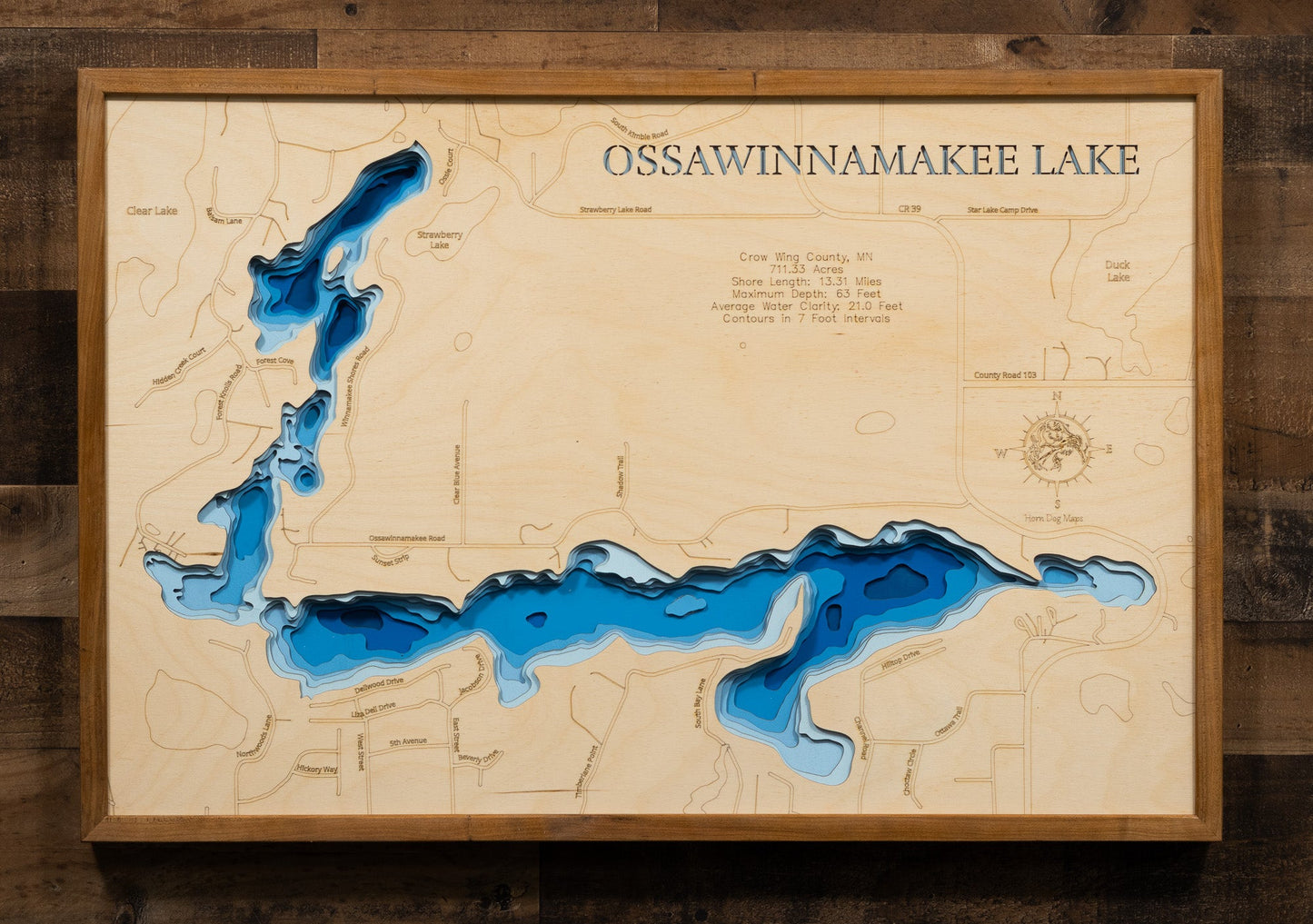 Ossawinnamakee Lake in Crow Wing County, Minnesota