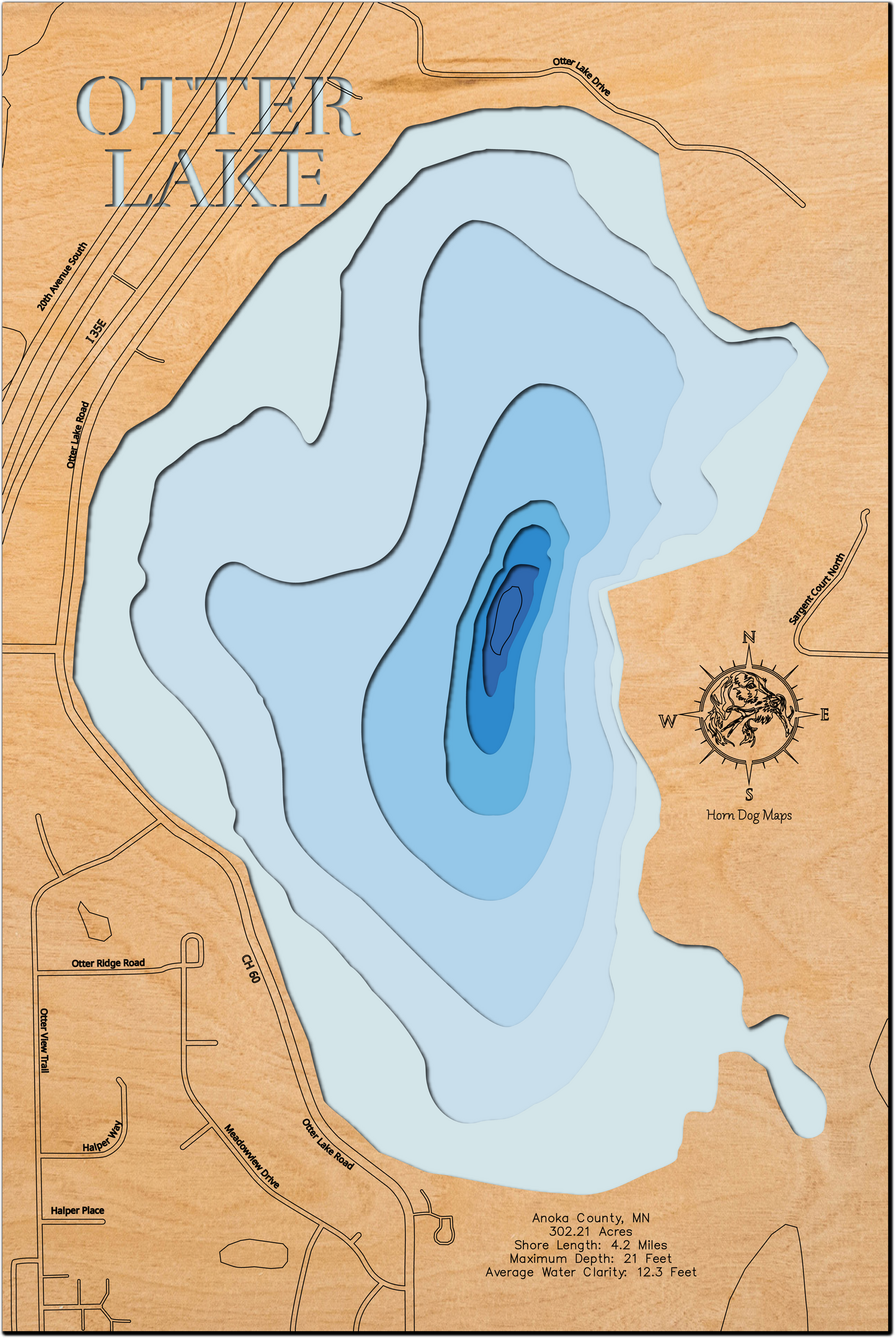 Otter Lake in Anoka County, Minnesota
