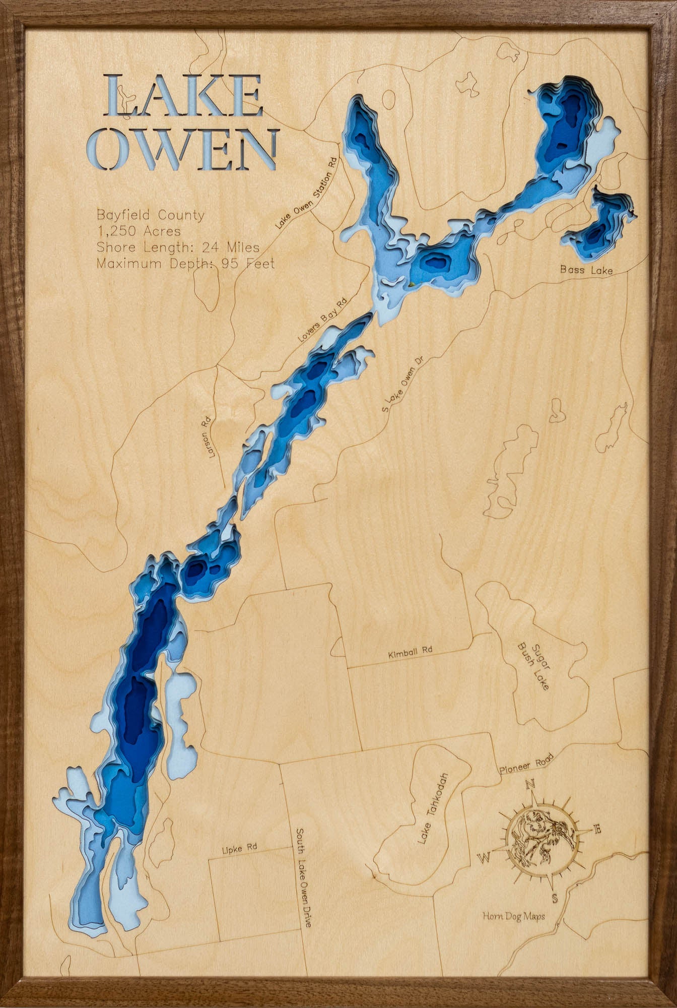 Lake Owen in Bayfield County, Wisconsin