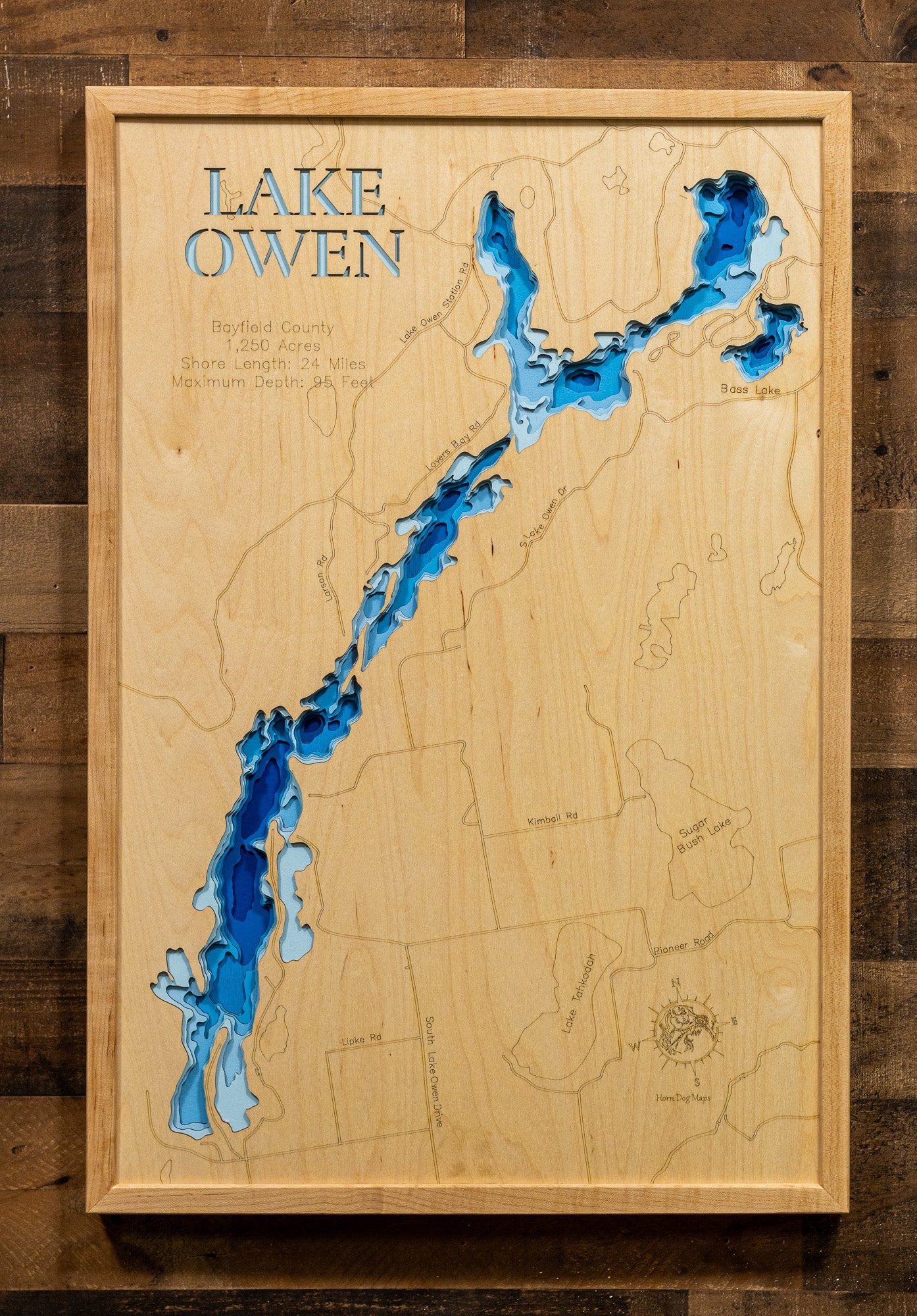 Lake Owen in Bayfield County, Wisconsin