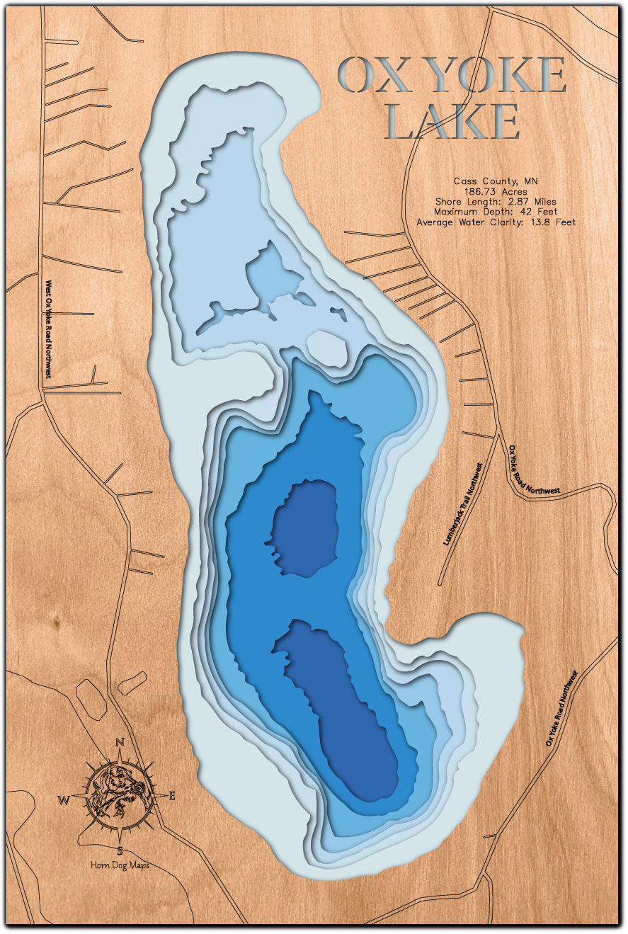 Ox Yoke Lake in Cass County, Minnesota