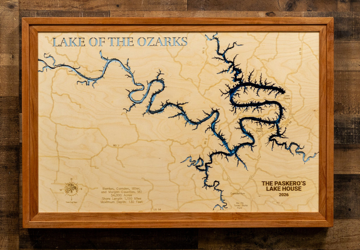Lake of the Ozarks in County, Benton, Camden, Miller, and Morgan Counties, Missouri