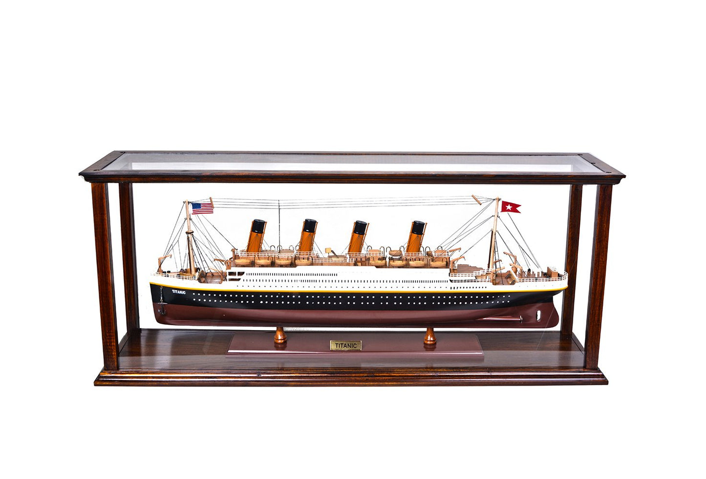 Display Case for Cruise Liner Midsize Classic Brown