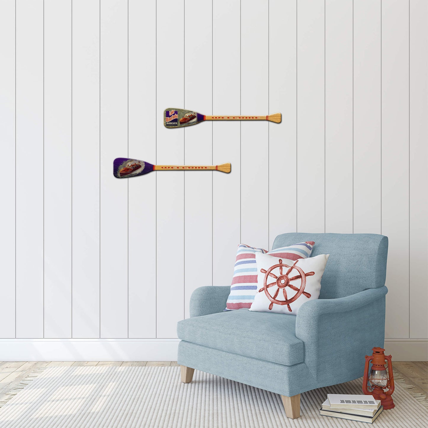 Red, White, and Blue Boaters: Personalized - Paddles & Oars