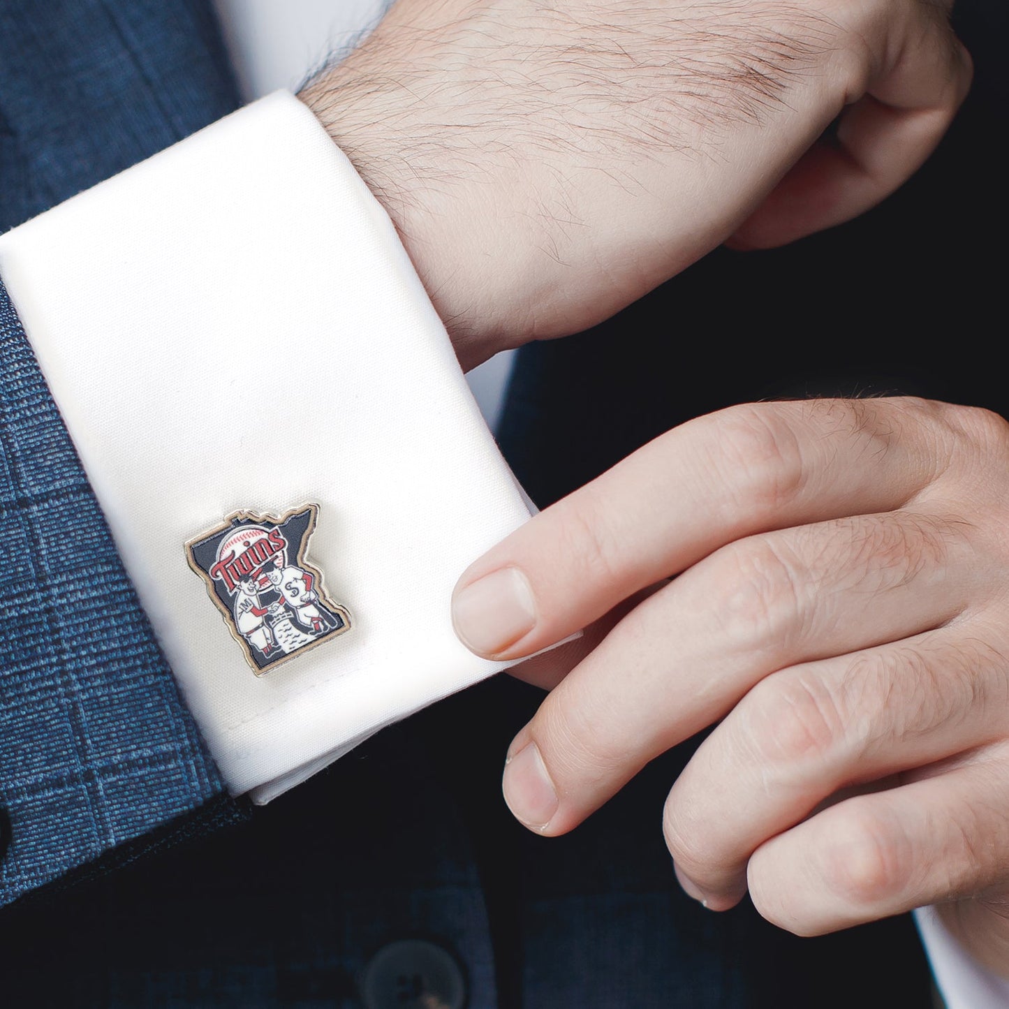 MLB Minnesota Twins Minnie & Paul Cufflinks