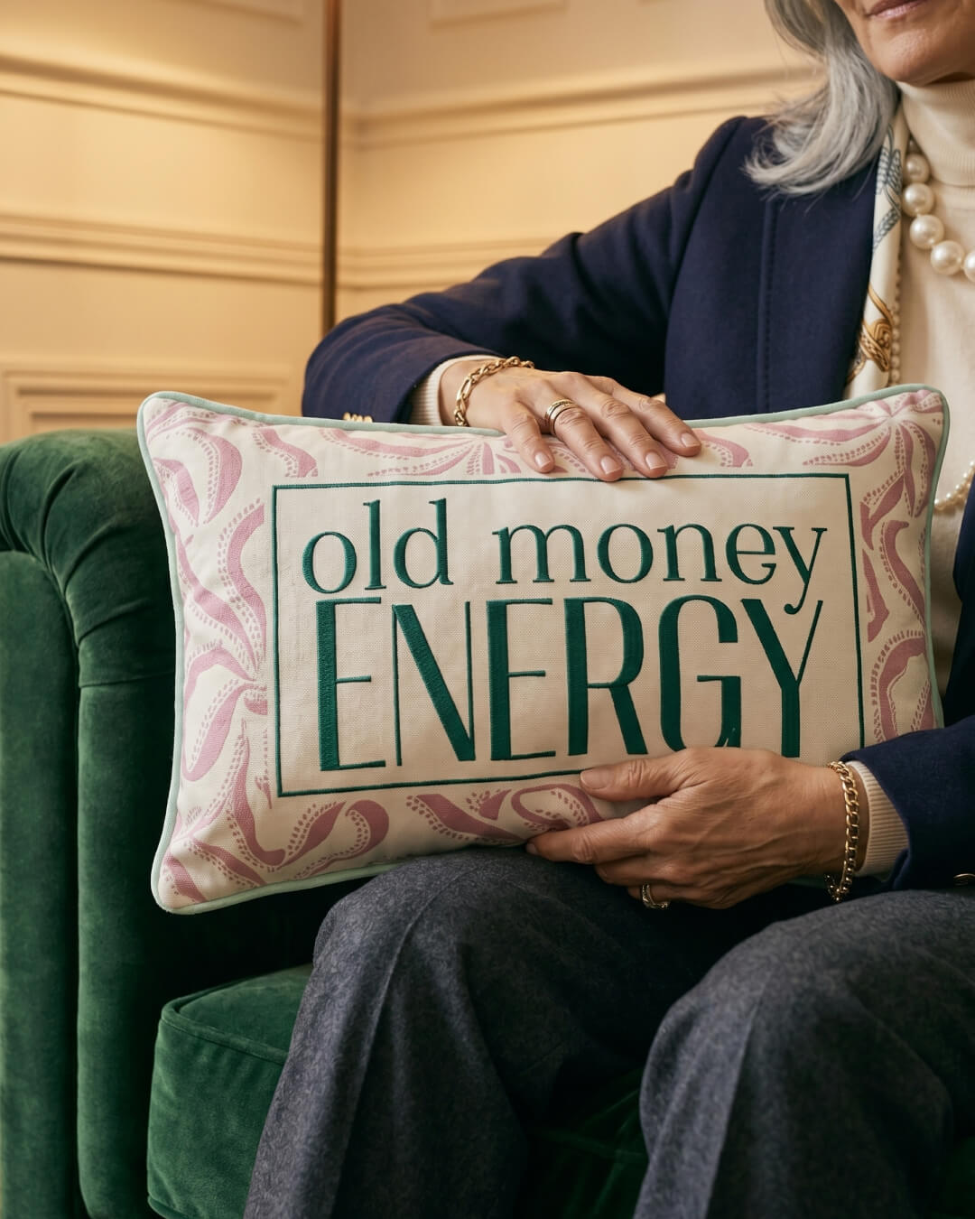 old money energy pillow