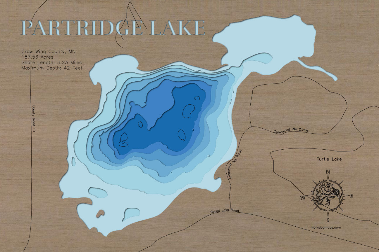 Partridge Lake in Crow Wing County, Minnesota