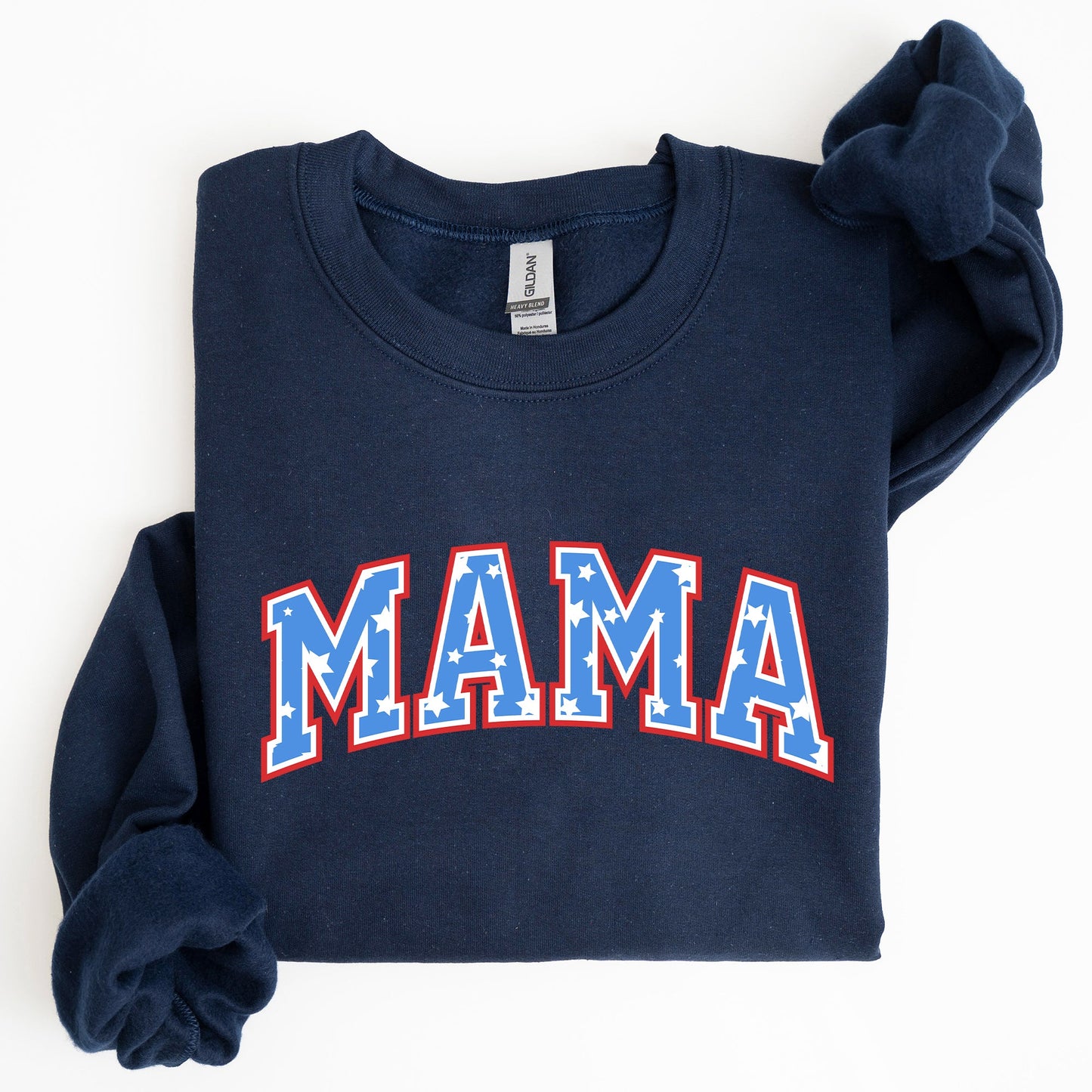 Patriotic Mama Stars and Stripes 4th of July Celebration Edition Sweatshirt