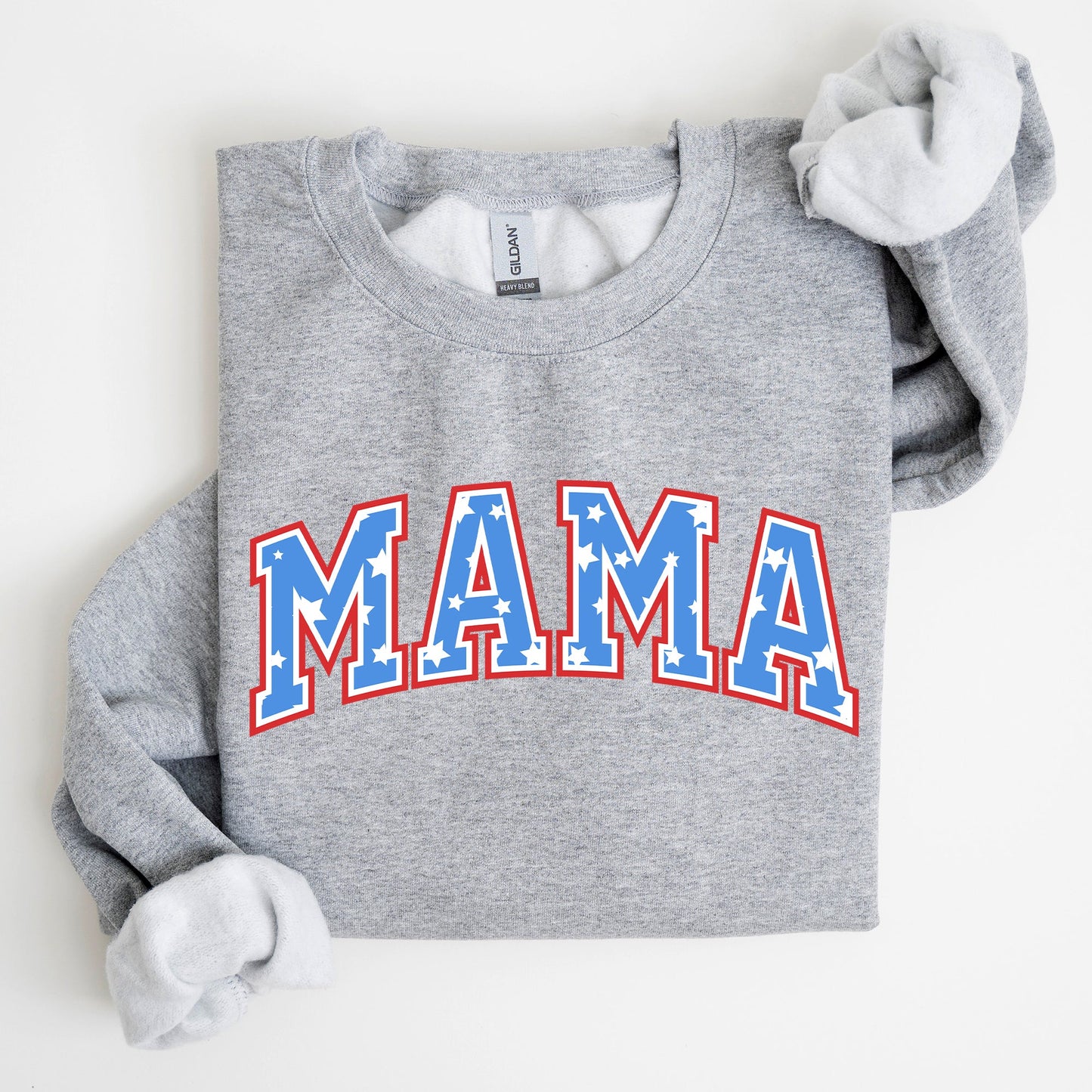 Patriotic Mama Stars and Stripes 4th of July Celebration Edition Sweatshirt