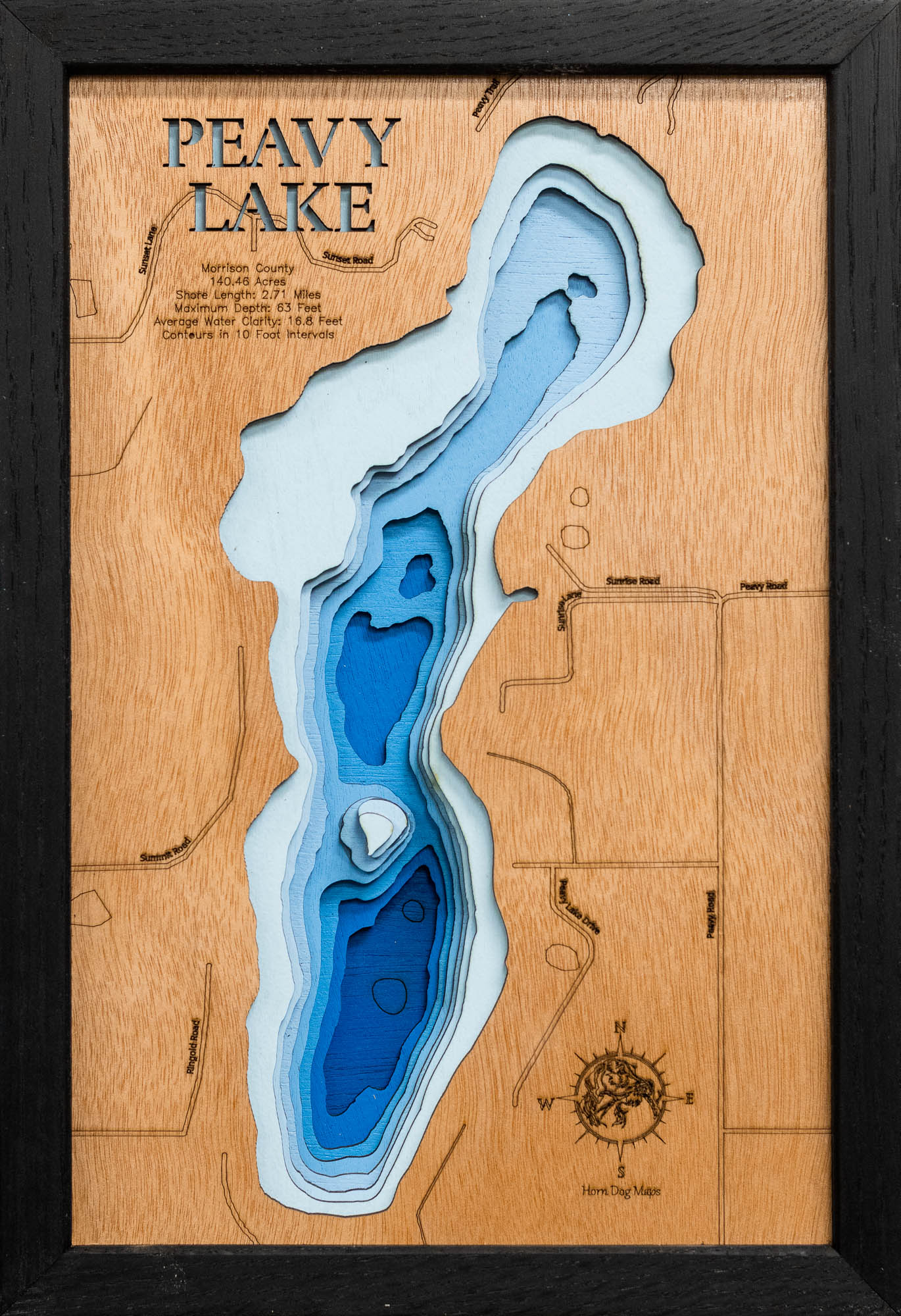 Peavy Lake in Morrison County, Minnesota