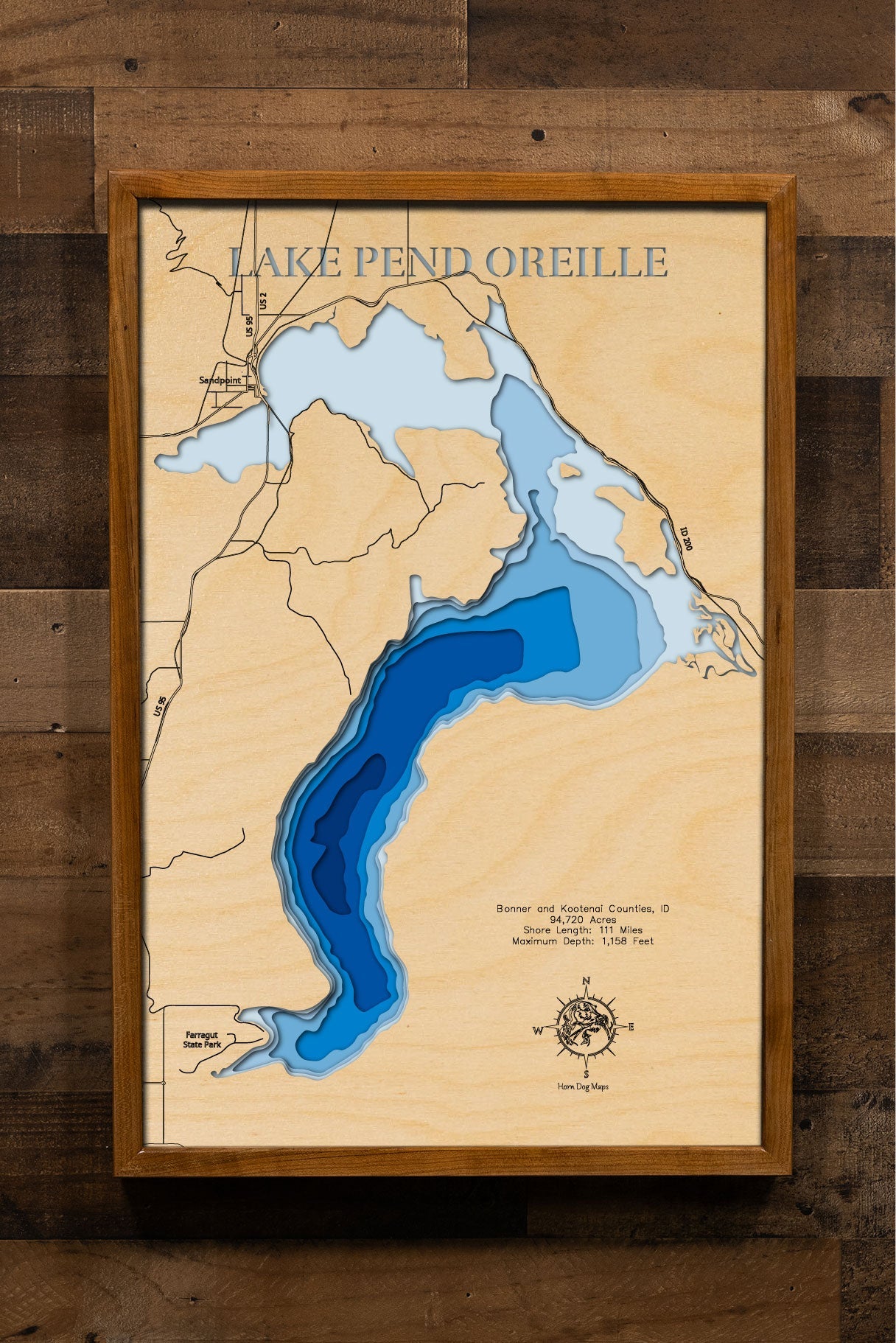 Lake Pend Oreille in Bonner and Kootenai Counties, Idaho