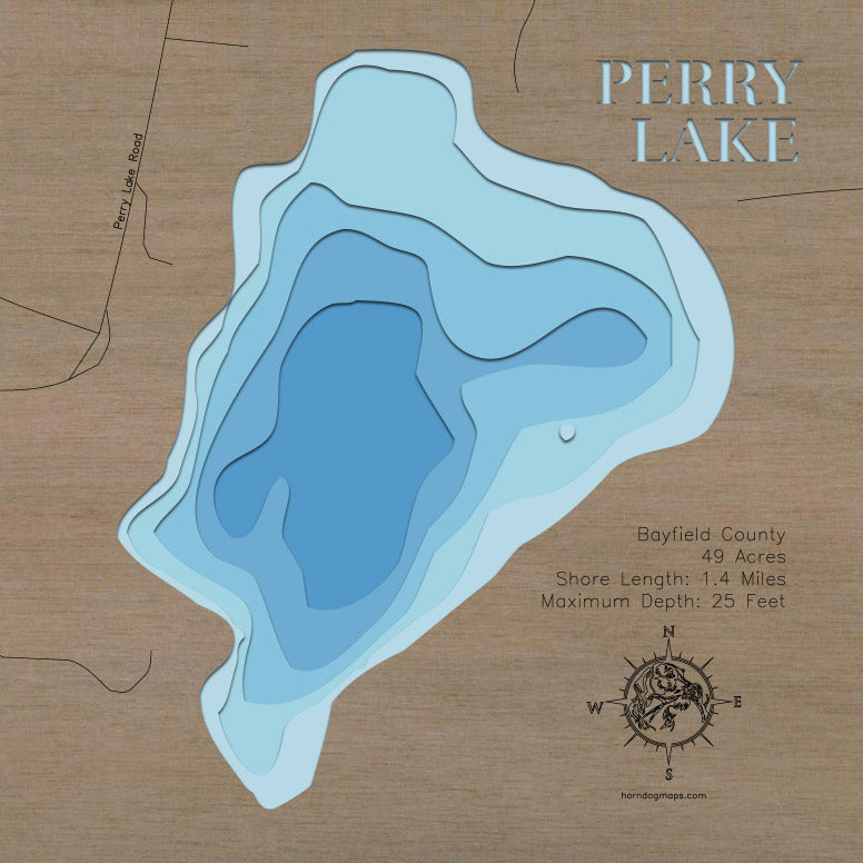 Perry Lake in Bayfield County, Wisconsin