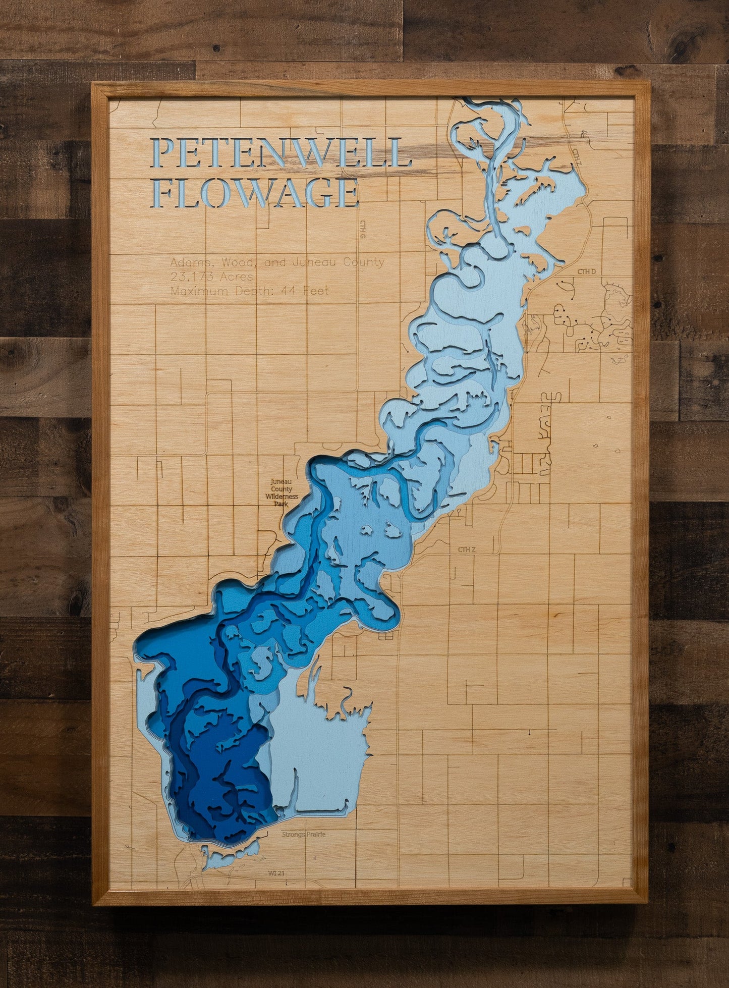 Petenwell Flowage in Adams, Wood, and Juneau County, Wisconsin