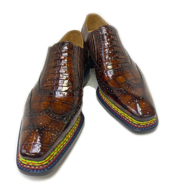 Maurice Phantom Custom Made Alligator Slip-On Shoe - Sport/Rust