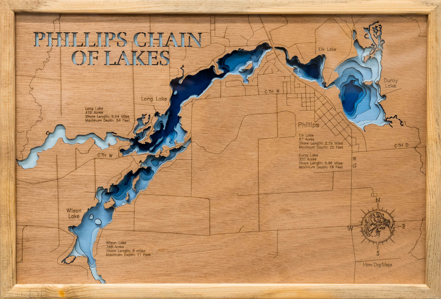 Phillips Chain of Lakes in Price County, Wisconsin