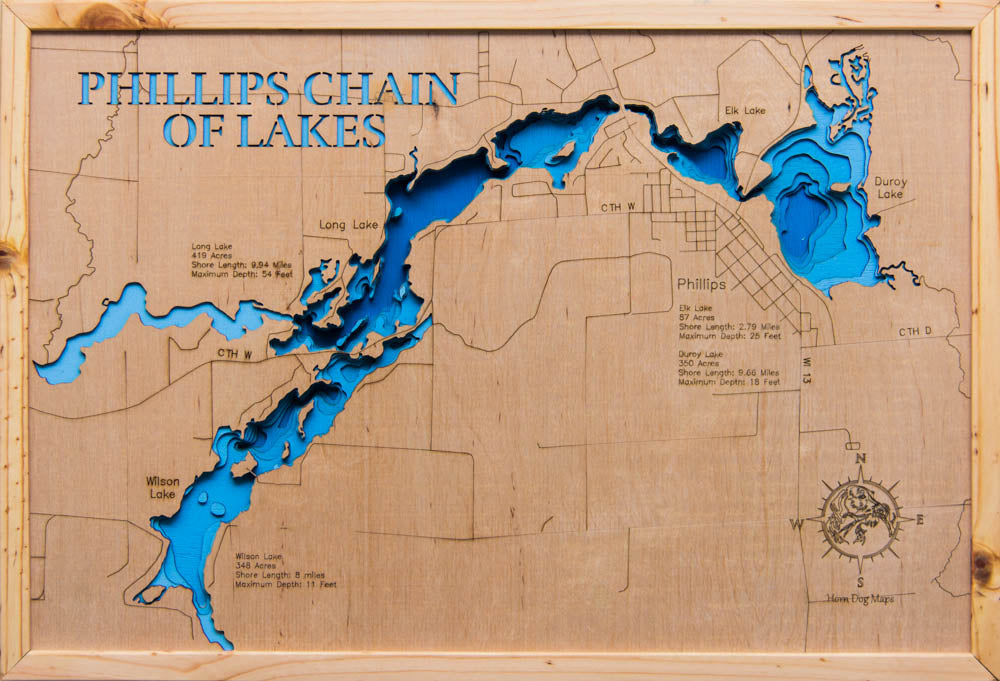Phillips Chain of Lakes in Price County, Wisconsin