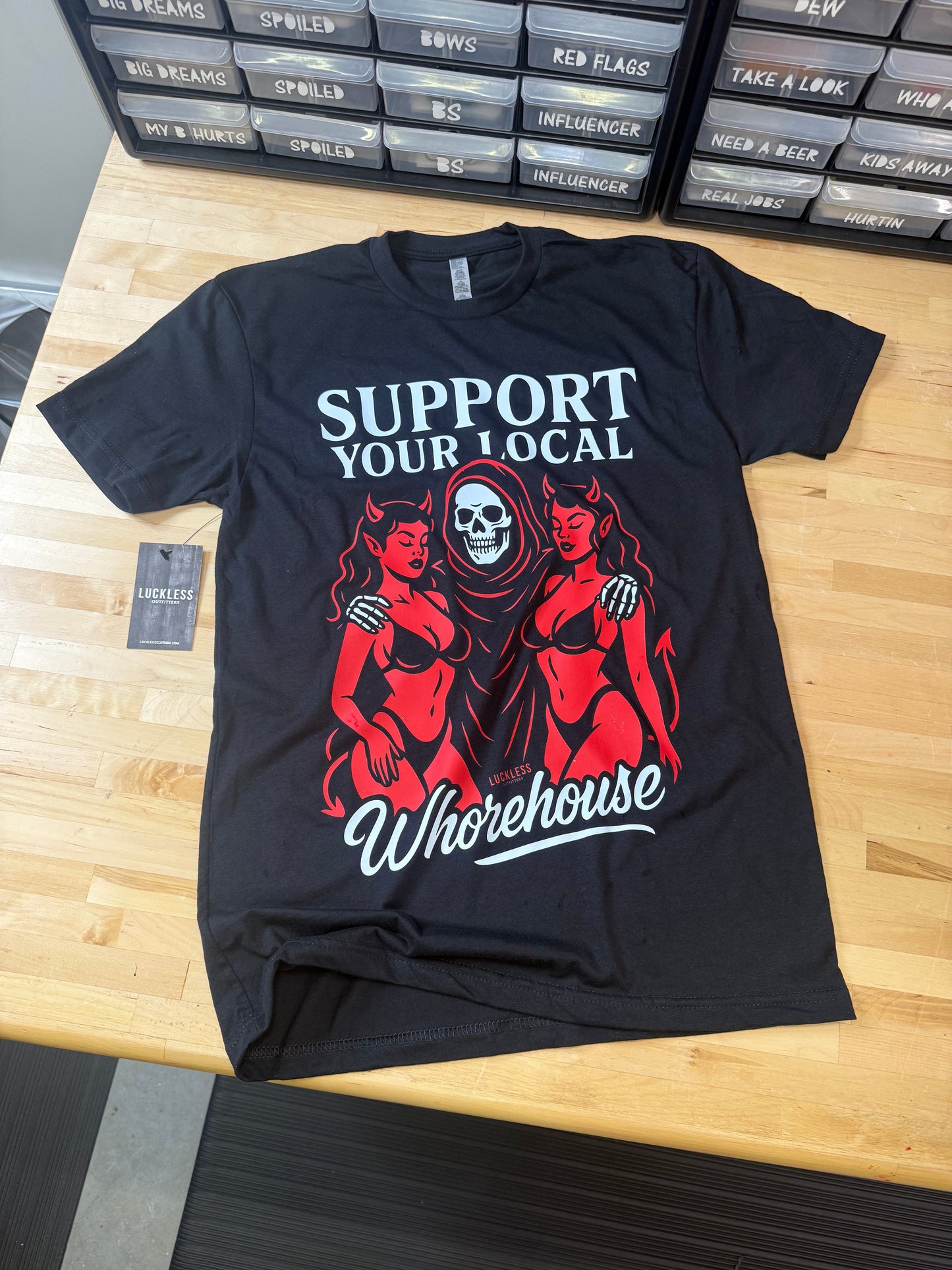 Support Your Local Brothel Tee