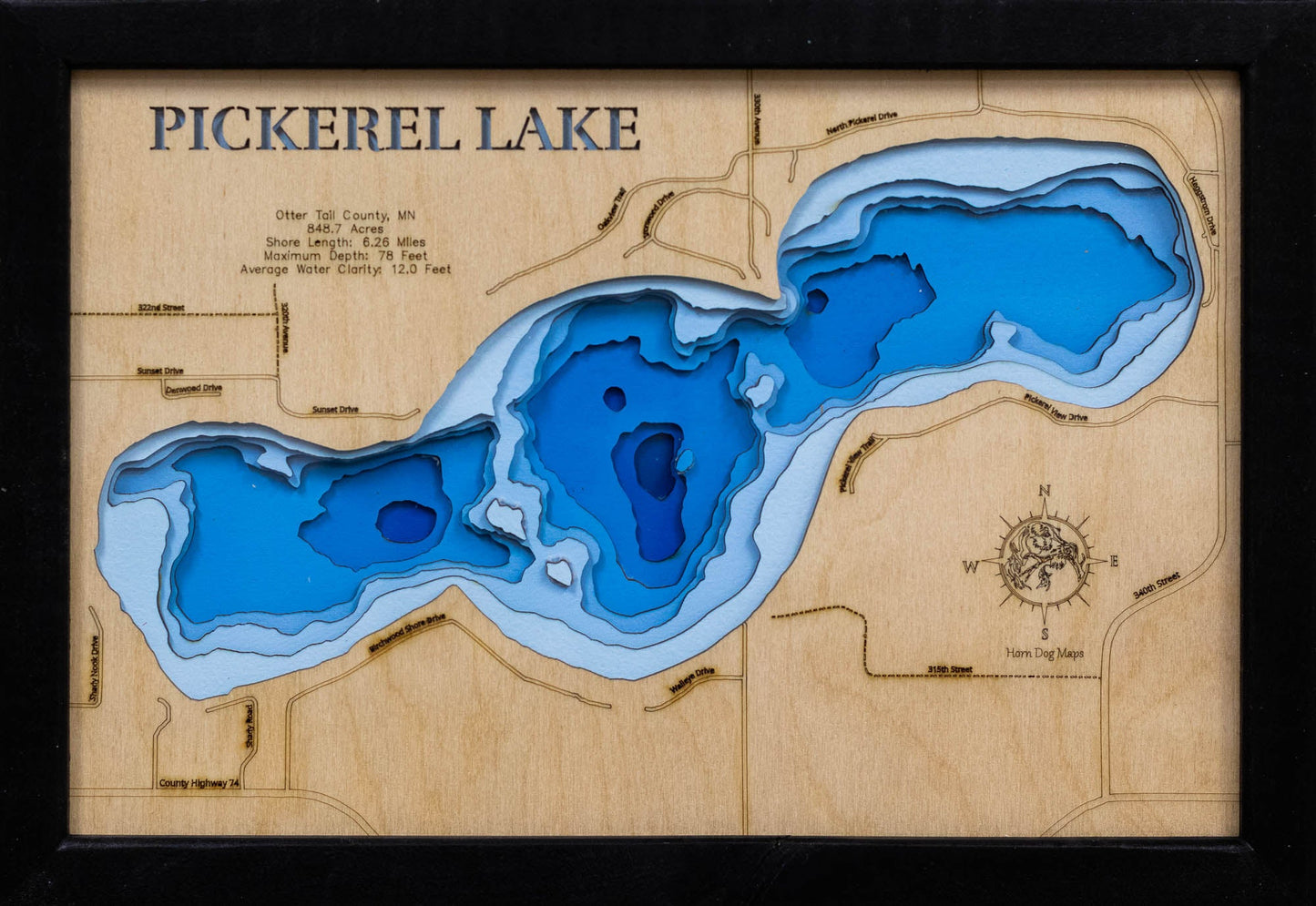 Pickerel Lake in Otter Tail County, Minnesota