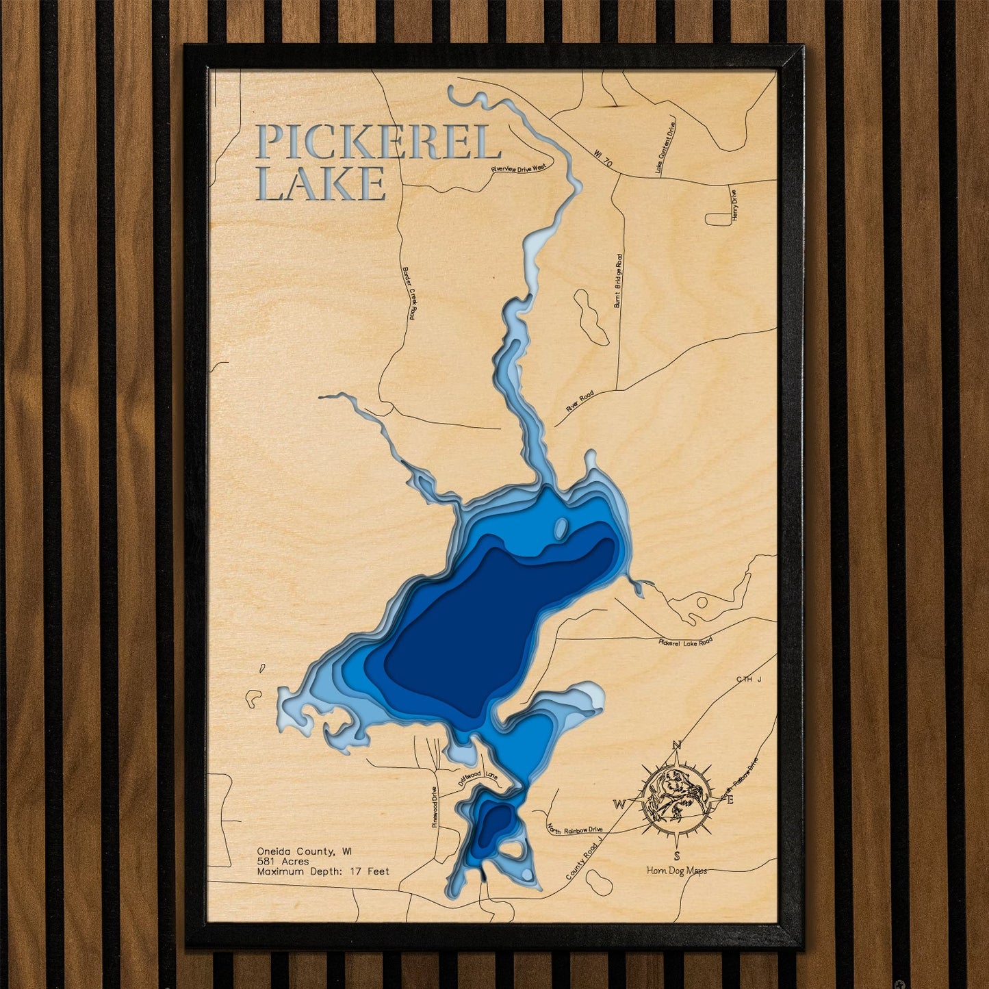 Pickerel Lake in Oneida County, Wisconsin