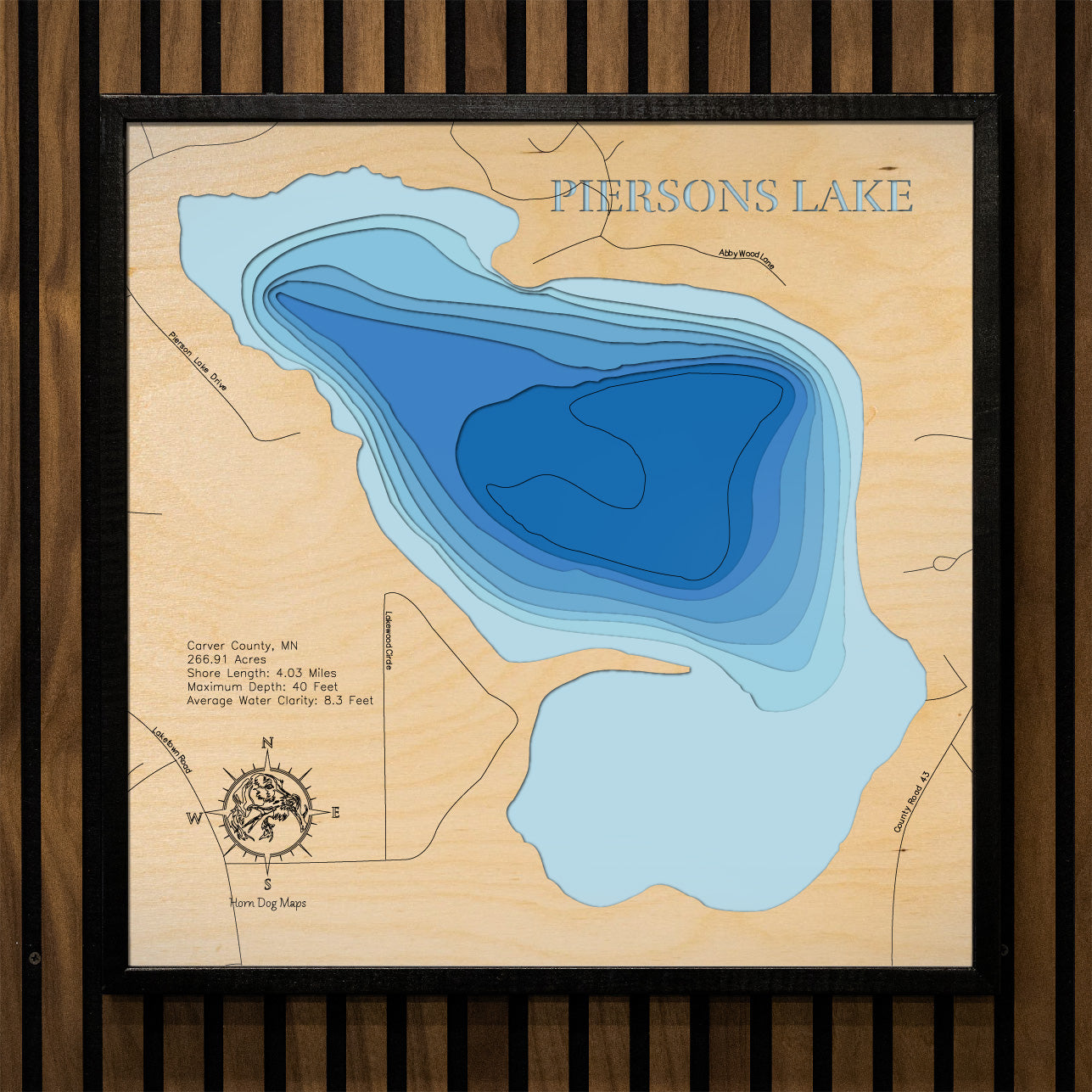 Piersons Lake in Carver County, Minnesota