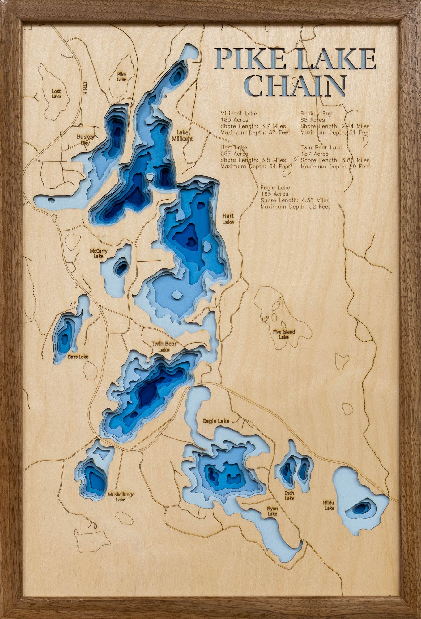 Pike Lake Chain in Bayfield County, Wisconsin