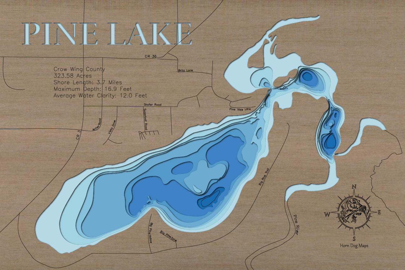 Pine Lake in Crow Wing County, Minnesota