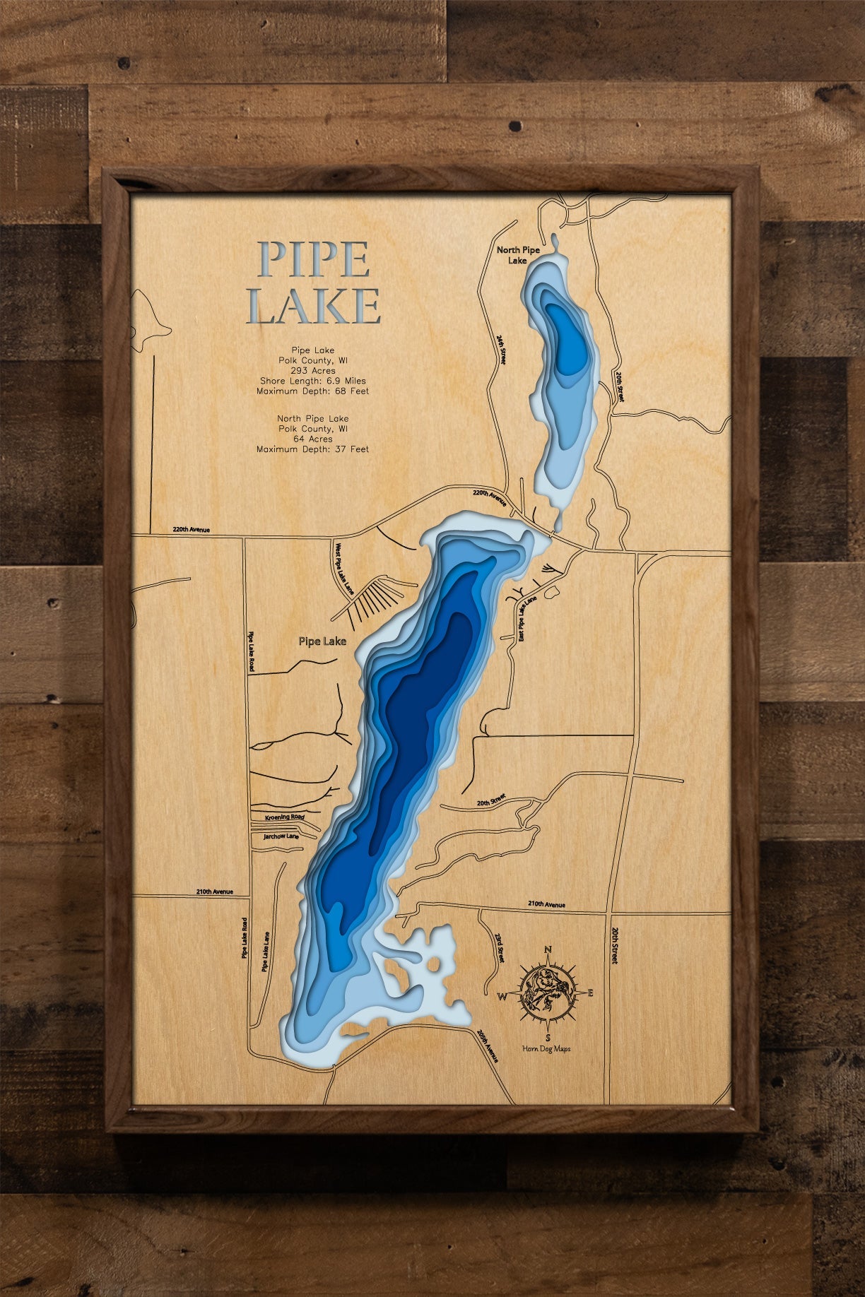 Pipe Lake in Polk County, Wisconsin