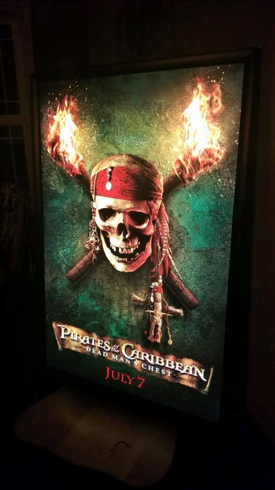 3-PACK Glowbox "World Famous" LED Poster Frames