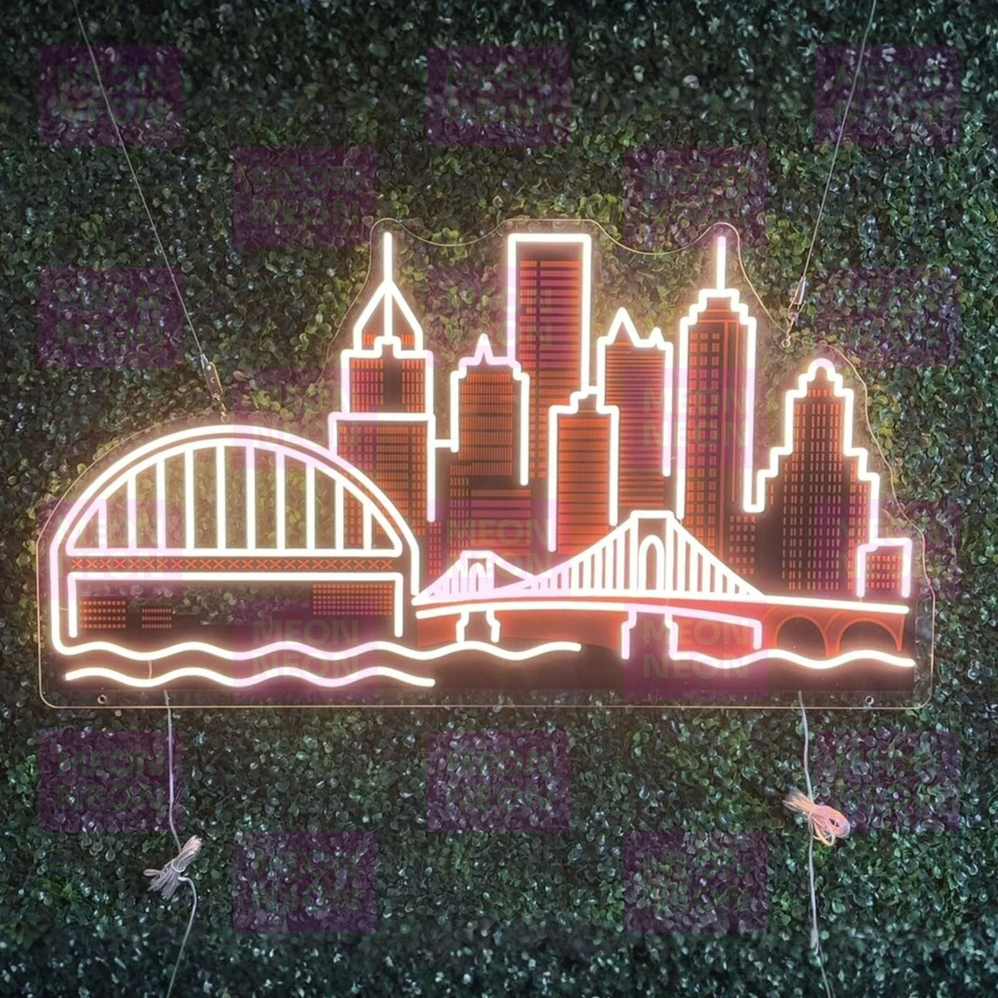 Pittsburgh Skyline LED Neon Sign