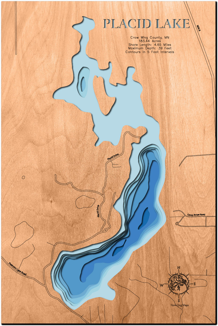 Placid Lake in Crow Wing County, Minnesota