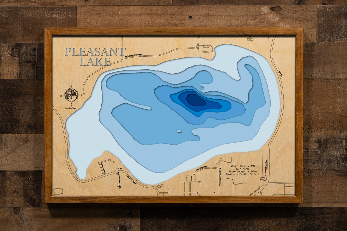 Pleasant Lake in Wright County, Minnesota